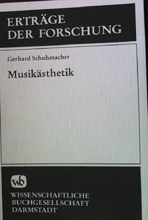 Image du vendeur pour Musiksthetik. Ertrge der Forschung Band 22 mis en vente par books4less (Versandantiquariat Petra Gros GmbH & Co. KG)