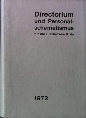 Seller image for Directorium des Erzbistums Kln fr das Jahr 1972 for sale by books4less (Versandantiquariat Petra Gros GmbH & Co. KG)