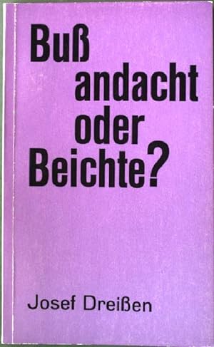 Image du vendeur pour Bussandacht oder Beichte?. mis en vente par books4less (Versandantiquariat Petra Gros GmbH & Co. KG)
