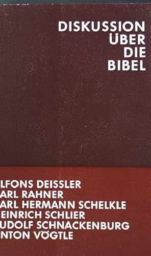 Seller image for Diskussion über die Bibel for sale by books4less (Versandantiquariat Petra Gros GmbH & Co. KG)