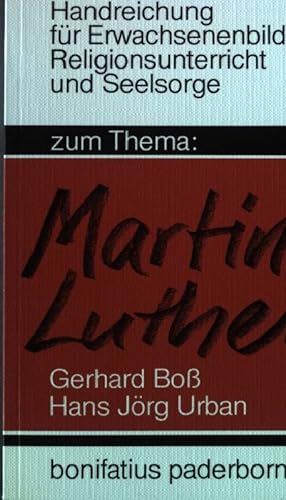 Bild des Verkufers fr Zum Thema "Martin Luther". zum Verkauf von books4less (Versandantiquariat Petra Gros GmbH & Co. KG)