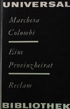 Immagine del venditore per Eine Provinzheirat Reclam Universal 584 venduto da books4less (Versandantiquariat Petra Gros GmbH & Co. KG)