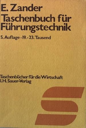 Seller image for Taschenbuch fr Fhrungstechnik. Taschenbcher fr die Wirtschaft Nr. 3 for sale by books4less (Versandantiquariat Petra Gros GmbH & Co. KG)