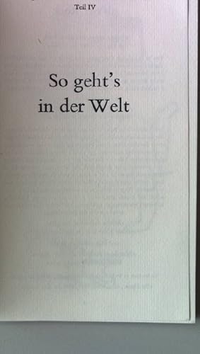 Seller image for Spruchweisheiten aus aller Welt Teil IV: So geht's in der Welt for sale by books4less (Versandantiquariat Petra Gros GmbH & Co. KG)