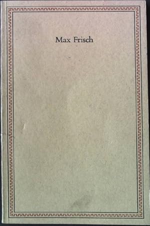 Bild des Verkufers fr Max Frisch - Ansprachen anlsslich der Verleihung des Friedenspreises des deutschen Buchhandels zum Verkauf von books4less (Versandantiquariat Petra Gros GmbH & Co. KG)