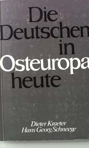 Bild des Verkufers fr Die Deutschen in Osteuropa heute zum Verkauf von books4less (Versandantiquariat Petra Gros GmbH & Co. KG)