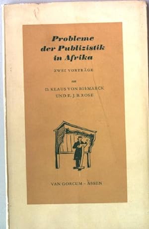 Seller image for Probleme der Publizistik in Afrika. Mnsteraner Marginalien zur Publizistik Nr. 3 for sale by books4less (Versandantiquariat Petra Gros GmbH & Co. KG)