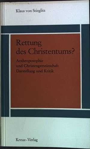 Bild des Verkufers fr Rettung des Christentums? zum Verkauf von books4less (Versandantiquariat Petra Gros GmbH & Co. KG)