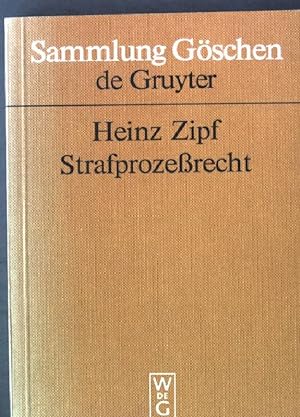 Bild des Verkufers fr Strafprozessrecht. Sammlung Gschen 2802 zum Verkauf von books4less (Versandantiquariat Petra Gros GmbH & Co. KG)