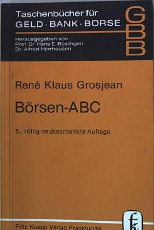 Immagine del venditore per Brsen-ABC. Taschenbcher fr Geld, Bank, Brse 26 venduto da books4less (Versandantiquariat Petra Gros GmbH & Co. KG)