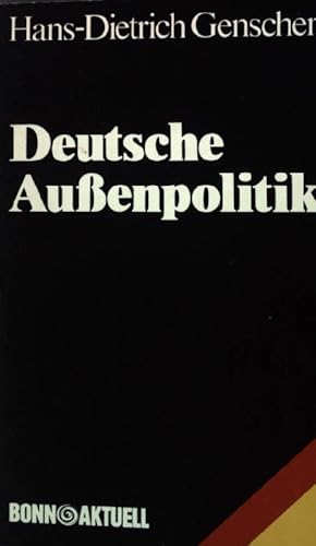 Bild des Verkufers fr Deutsche Aussenpolitik. zum Verkauf von books4less (Versandantiquariat Petra Gros GmbH & Co. KG)