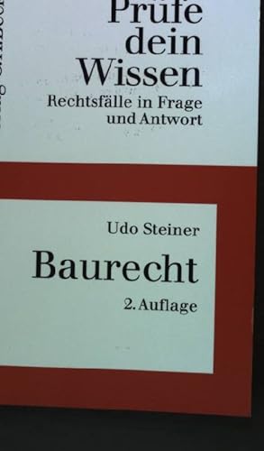 Immagine del venditore per Baurecht mit den Bezgen zum Raumordnungs- und Landesplanungsrecht. - Prfe dein Wissen venduto da books4less (Versandantiquariat Petra Gros GmbH & Co. KG)