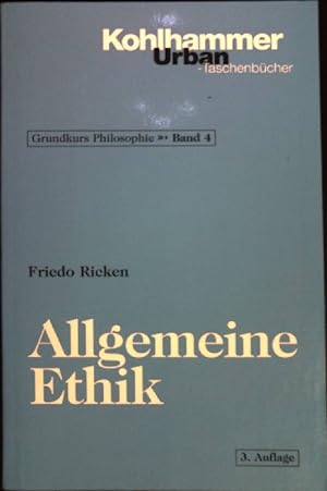 Seller image for Allgemeine Ethik. Urban-Taschenbuch Nr. 348 for sale by books4less (Versandantiquariat Petra Gros GmbH & Co. KG)