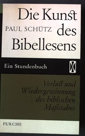 Seller image for Die Kunst des Bibellesens. Stundenbcher Band 38, for sale by books4less (Versandantiquariat Petra Gros GmbH & Co. KG)