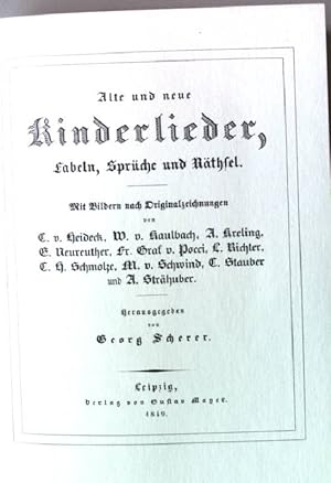 Seller image for Alte und neue Kinderlieder, Fabeln, Sprche und Rthsel. Die bibliophilen Taschenbcher Nr. 65 for sale by books4less (Versandantiquariat Petra Gros GmbH & Co. KG)