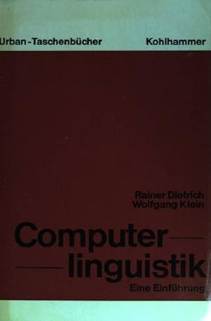 Seller image for Computerlinguistik : eine Einfhrung UB Urban-Taschenbuch (Nr. 179) for sale by books4less (Versandantiquariat Petra Gros GmbH & Co. KG)