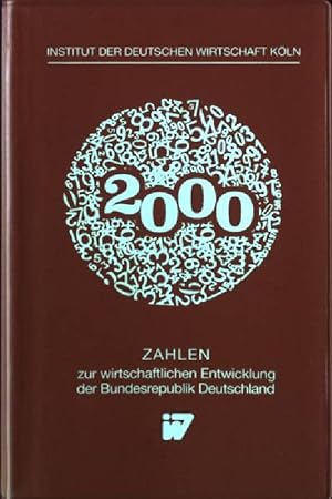 Bild des Verkufers fr Zahlen zur wirtschaftlichen Entwicklung der Bundesrepublik Deutschland 2000. zum Verkauf von books4less (Versandantiquariat Petra Gros GmbH & Co. KG)