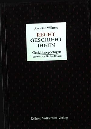 Imagen del vendedor de Recht geschieht ihnen : Gerichtsreportagen. Karikaturen von Philipp Heinisch. Vorw. von Gerhard Mauz a la venta por books4less (Versandantiquariat Petra Gros GmbH & Co. KG)