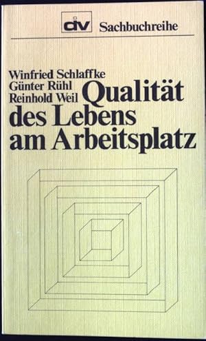 Seller image for Qualitt des Lebens am Arbeitsplatz. DIV-Sachbuchreihe 4 for sale by books4less (Versandantiquariat Petra Gros GmbH & Co. KG)