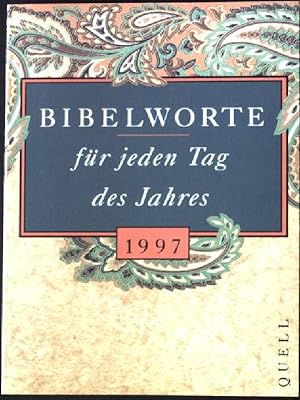 Bild des Verkufers fr Bibelworte fr jeden Tag des Jahres 2000. Kalender. Tgliche Kurzandachten zur kumenischen Bibellese zum Verkauf von books4less (Versandantiquariat Petra Gros GmbH & Co. KG)