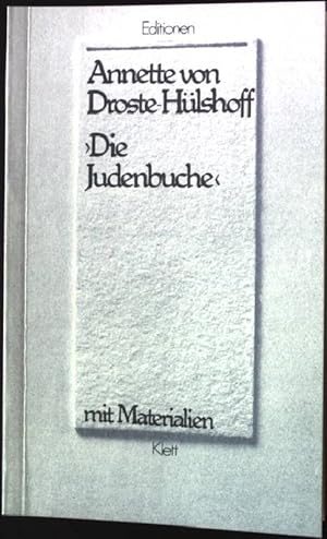 Bild des Verkufers fr Die Judenbuche : ein Sittengemlde aus dem gebirgichten Westfalen ; mit Materialien. Ausgew. u. eingel. von Helmuth Widhammer, Lesehefte fr den Literaturunterricht zum Verkauf von books4less (Versandantiquariat Petra Gros GmbH & Co. KG)