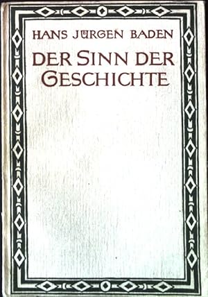 Imagen del vendedor de Der Sinn der Geschichte. a la venta por books4less (Versandantiquariat Petra Gros GmbH & Co. KG)