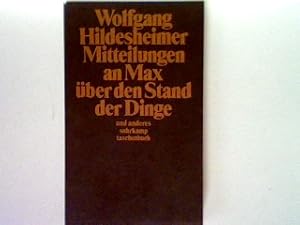 Imagen del vendedor de Mitteilungen an Max ber den Stand der Dinge und anderes. (Nr 1276) a la venta por books4less (Versandantiquariat Petra Gros GmbH & Co. KG)