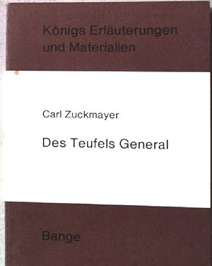 Bild des Verkufers fr Erluterungen zu Carl Zuckmayers Des Teufels General. KE 283 zum Verkauf von books4less (Versandantiquariat Petra Gros GmbH & Co. KG)