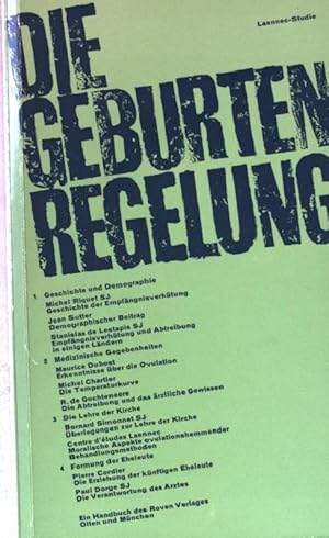 Imagen del vendedor de Laennec-Studie. Die Geburtenregelung. Medizinisch-theologische Studien und Dokumentationen. a la venta por books4less (Versandantiquariat Petra Gros GmbH & Co. KG)