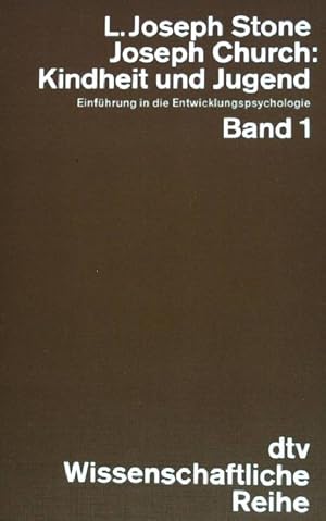 Seller image for Kindheit und Jugend. Band 1. (dtv ; 4299) : Wissenschaftl. Reihe for sale by books4less (Versandantiquariat Petra Gros GmbH & Co. KG)