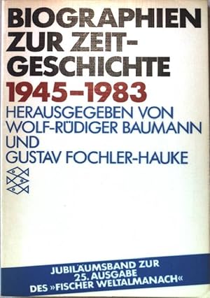Seller image for Biografien zur Zeitgeschichte 1945-1983. for sale by books4less (Versandantiquariat Petra Gros GmbH & Co. KG)