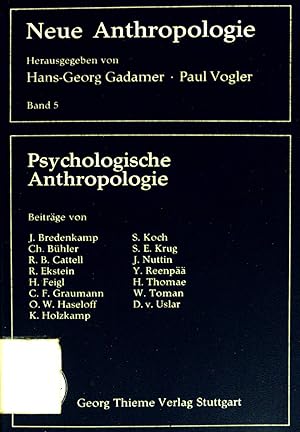 Seller image for Psychologische Anthropologie. Neue Anthropologie Band 5. for sale by books4less (Versandantiquariat Petra Gros GmbH & Co. KG)