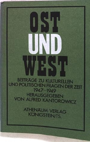 Bild des Verkufers fr Ost und West; Teil: 3., 1948, Halbjahr 2 zum Verkauf von books4less (Versandantiquariat Petra Gros GmbH & Co. KG)