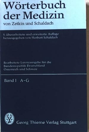 Seller image for Wrterbuch der Medizin; Teil: Bd. 1., A - G for sale by books4less (Versandantiquariat Petra Gros GmbH & Co. KG)