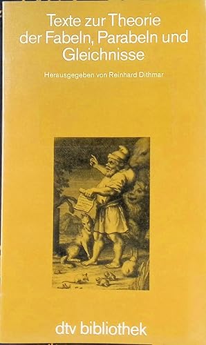 Seller image for Texte zur Theorie der Fabeln, Parabeln und Gleichnisse. dtv ; 6119 : dtv-Bibliothek : Literatur, Philosophie, Wiss. for sale by books4less (Versandantiquariat Petra Gros GmbH & Co. KG)