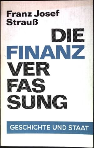 Bild des Verkufers fr Die Finanzverfassung (Nr. 144/145) zum Verkauf von books4less (Versandantiquariat Petra Gros GmbH & Co. KG)