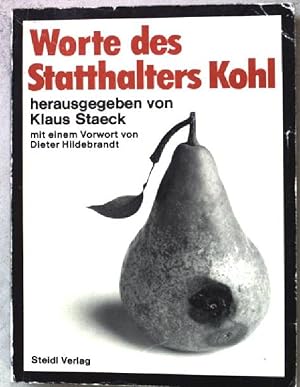 Imagen del vendedor de Worte des Statthalters Kohl. a la venta por books4less (Versandantiquariat Petra Gros GmbH & Co. KG)