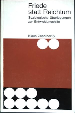 Bild des Verkufers fr Friede statt Reichtum (Nr. 8) zum Verkauf von books4less (Versandantiquariat Petra Gros GmbH & Co. KG)