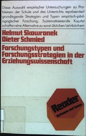 Seller image for Forschungstypen und Forschungsstrategien in der Erziehungswissenschaft. Reader for sale by books4less (Versandantiquariat Petra Gros GmbH & Co. KG)