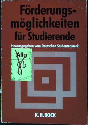 Bild des Verkufers fr Frderungsmglichkeiten fr Studierende. zum Verkauf von books4less (Versandantiquariat Petra Gros GmbH & Co. KG)