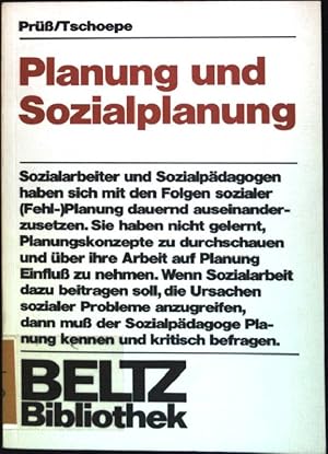 Bild des Verkufers fr Planung und Sozialplanung : Eine Einfhrung in ihre Begriffe und Probleme. Sozialpdagogische Reihe ; Bd. 9 zum Verkauf von books4less (Versandantiquariat Petra Gros GmbH & Co. KG)