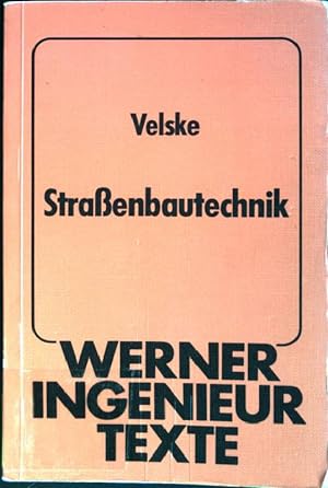 Bild des Verkufers fr Strassenbautechnik. Werner-Ingenieur-Texte ; 54 zum Verkauf von books4less (Versandantiquariat Petra Gros GmbH & Co. KG)