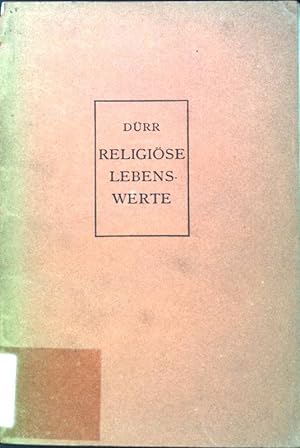 Bild des Verkufers fr Religise Lebenswerte des Alten Testaments zum Verkauf von books4less (Versandantiquariat Petra Gros GmbH & Co. KG)