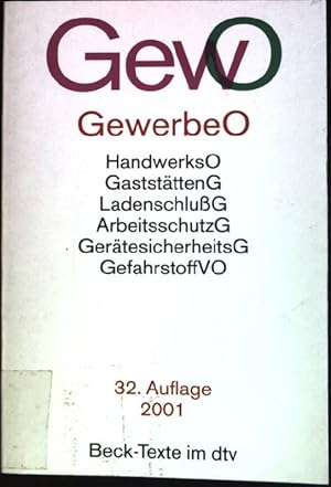 Image du vendeur pour Gewerbeordnung : Textausgabe (Nr. 5004) Beck-Texte im dtv mis en vente par books4less (Versandantiquariat Petra Gros GmbH & Co. KG)