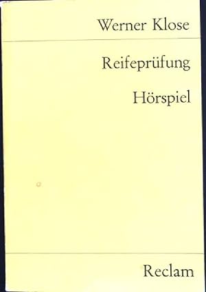 Seller image for Reifeprfung: Hrspiel. Universal-Bibliothek - Nr. 8442. for sale by books4less (Versandantiquariat Petra Gros GmbH & Co. KG)
