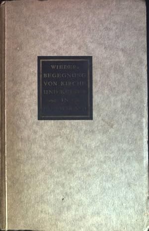 Seller image for Wiederbegegnung von Kirche und Kultur in Deutschland for sale by books4less (Versandantiquariat Petra Gros GmbH & Co. KG)