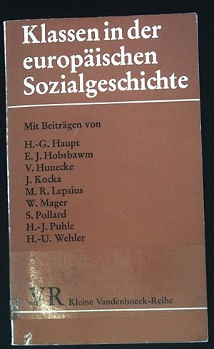 Bild des Verkufers fr Klassen in der europischen Sozialgeschichte. (Nr. 1456) Kleine Vandenhoeck-Reihe zum Verkauf von books4less (Versandantiquariat Petra Gros GmbH & Co. KG)