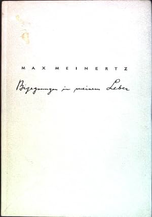 Seller image for Begegnungen in meinem Leben for sale by books4less (Versandantiquariat Petra Gros GmbH & Co. KG)