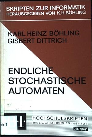 Bild des Verkufers fr Endliche stochastische Automaten BI Hochschulskripten; Nr. 766/766a* zum Verkauf von books4less (Versandantiquariat Petra Gros GmbH & Co. KG)