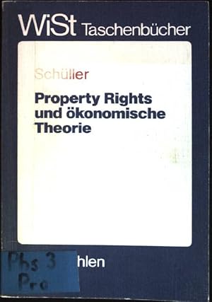 Bild des Verkufers fr Property rights und konomische Theorie. WiSt-Taschenbcher zum Verkauf von books4less (Versandantiquariat Petra Gros GmbH & Co. KG)